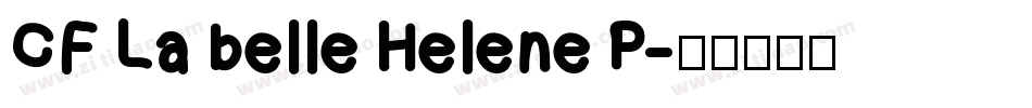 CF La belle Helene P字体转换